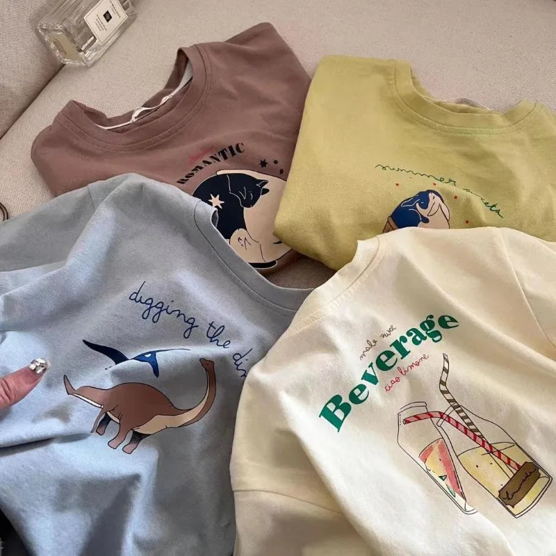 Boys Cartoon Printed T-shirt
