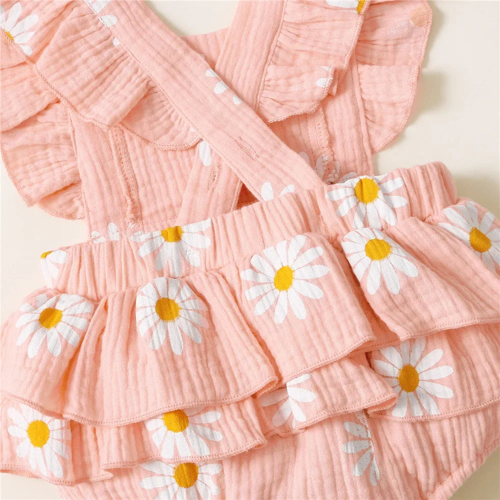 Daisy Printed Romper Set