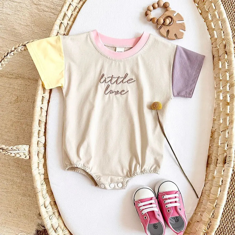 Little Love Color Block T-Shirt Bodysuit