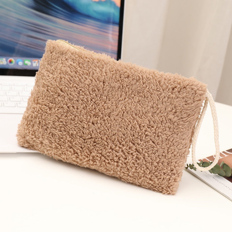 Cute Plush Travel Cosmetic Bag