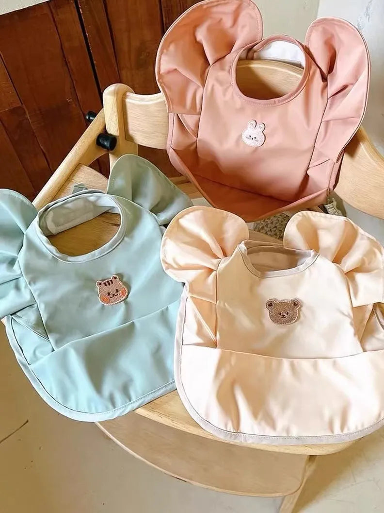 Waterproof Feeding Ruffle Neck Bib