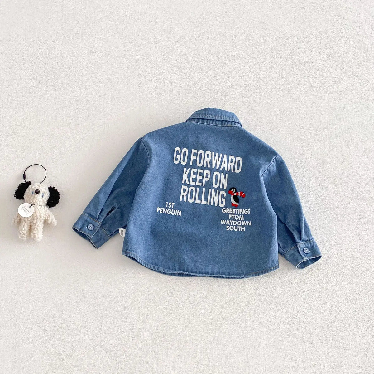 Embroidered Button Up Denim Shirt