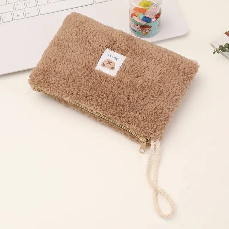 Cute Plush Travel Cosmetic Bag
