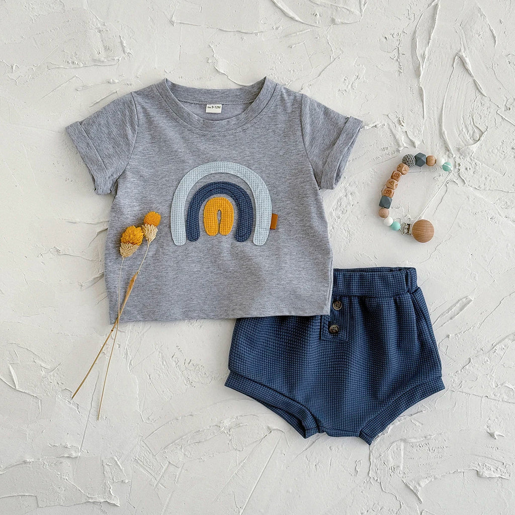Rainbow T-shirt Short Set