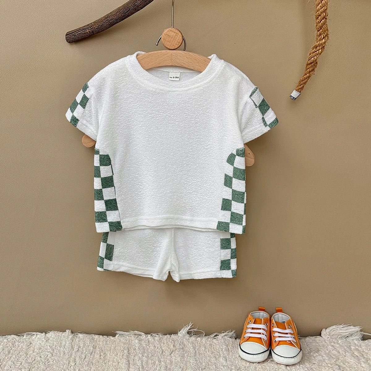 Garden Checkered Shorts Set