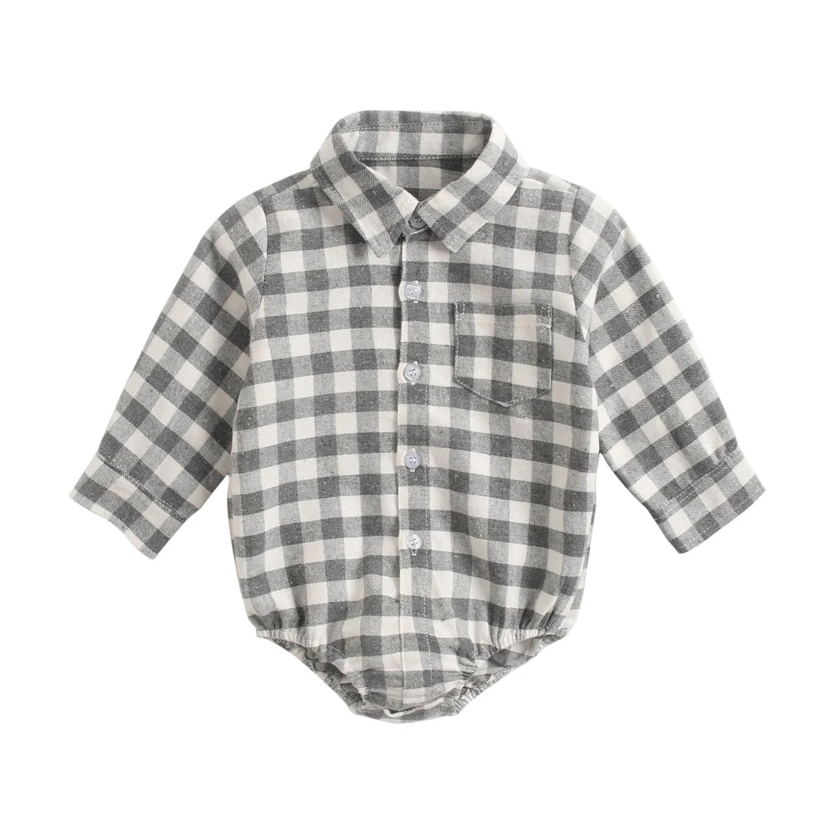 Boys Button Up Bodysuit