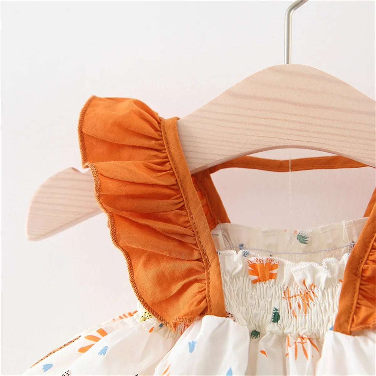 Printed Ruffle Top Shorts Set