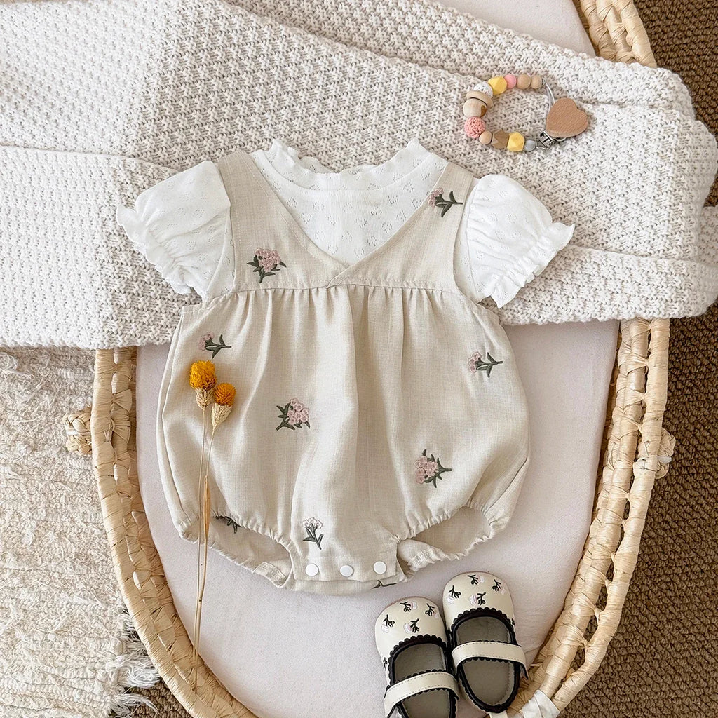 Floral Embroidered Camisole Set