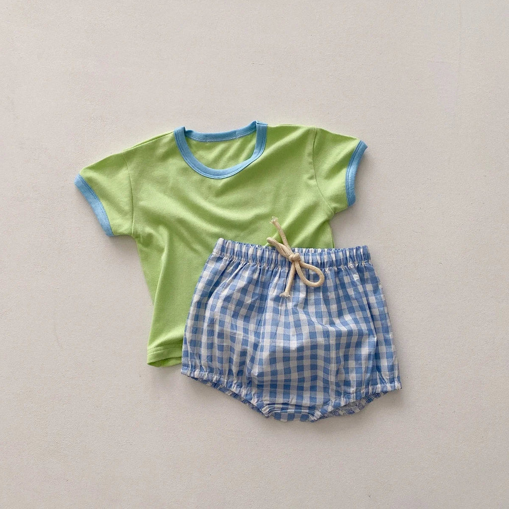 Minnie Print Baby Girls' T-shirt: Simple and Cute Cartoon Tee