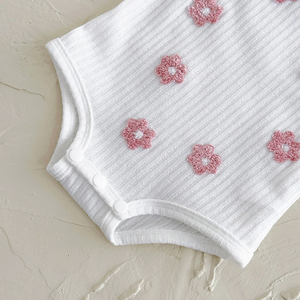 Breathable Camisole Flower Bodysuit