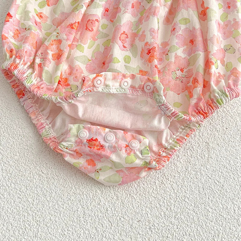 Sorbet Ruffle Floral Romper