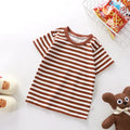 Stripe Basic Cotton T Shirt