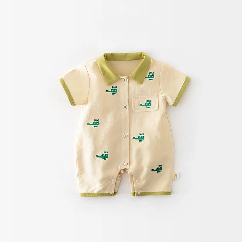 Snap Style Crocodile Jumpsuit