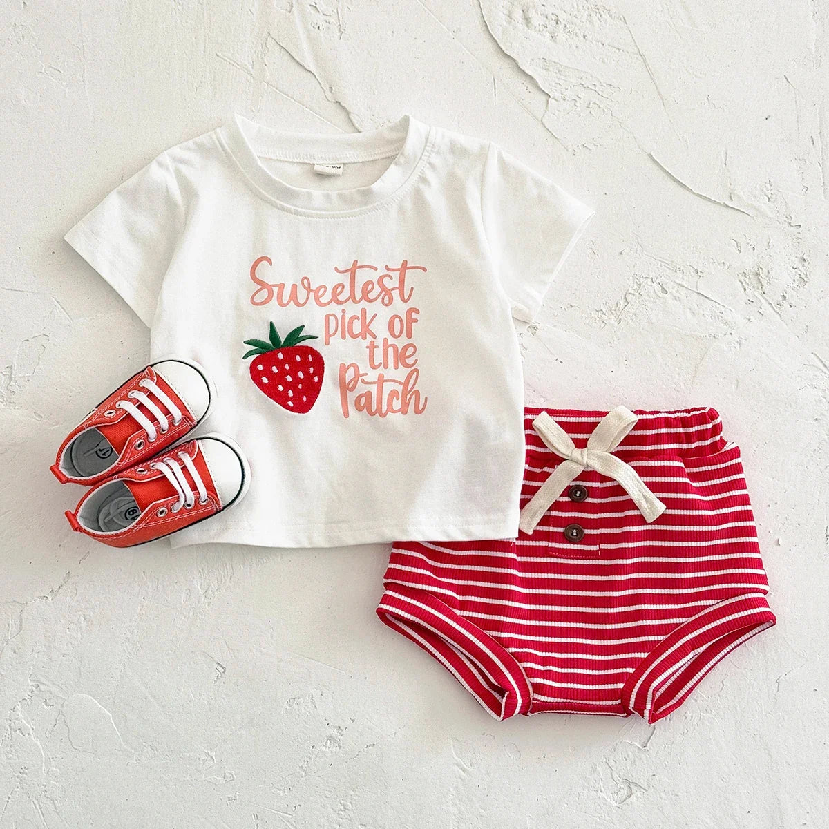 Striped Shorts Fruit Set