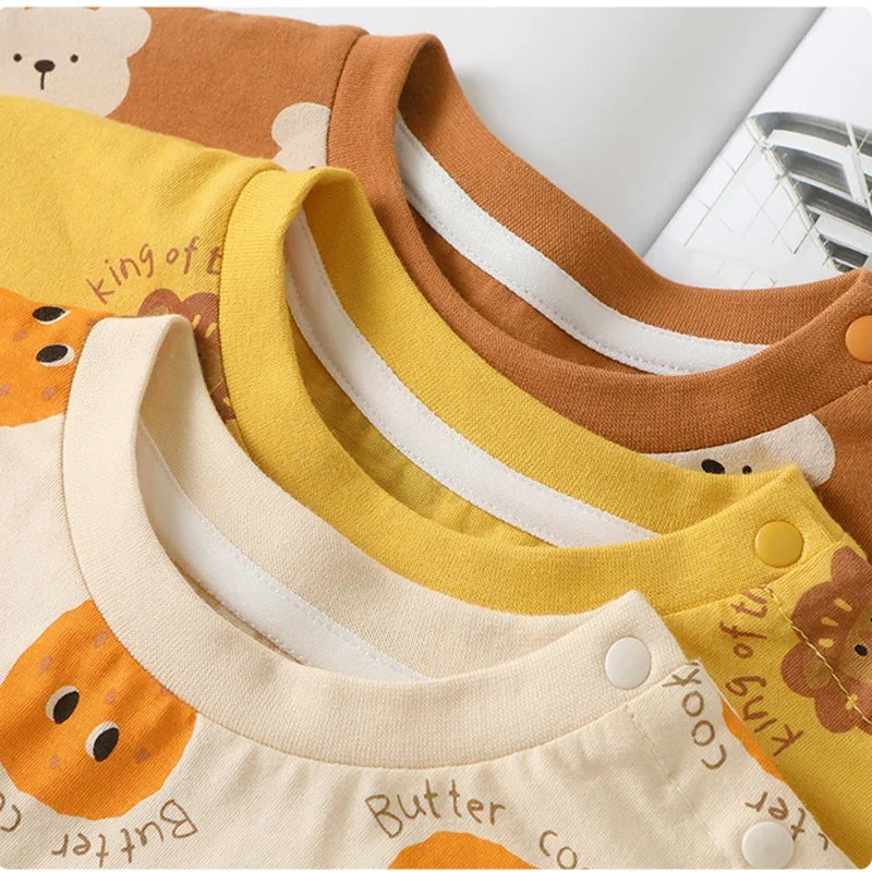Cartoon Print Short Sleeve T-shirt