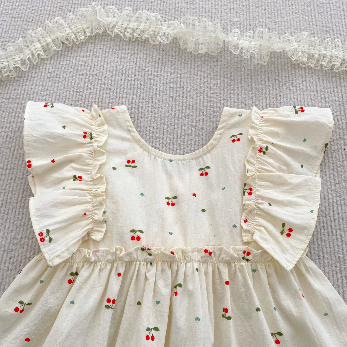 Sister Cherry Print Outfit