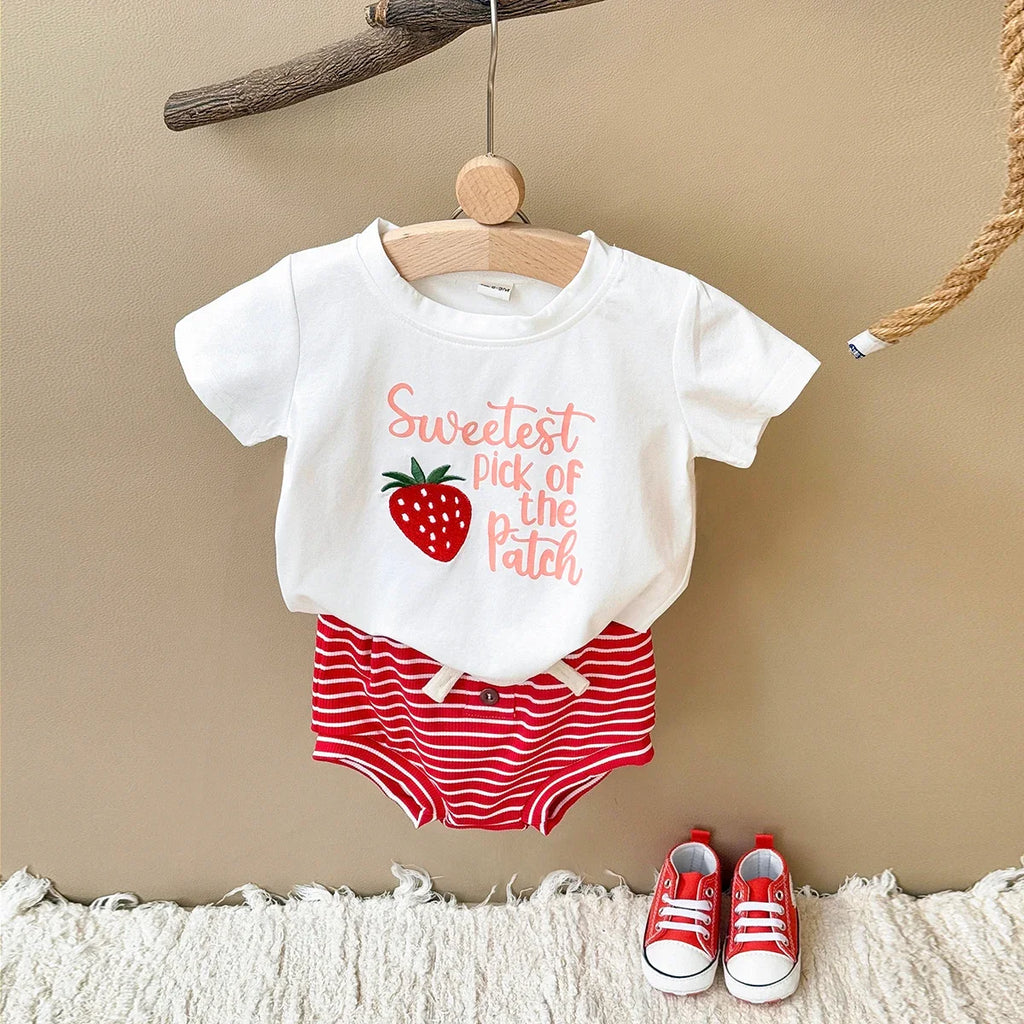 Striped Shorts Fruit Set