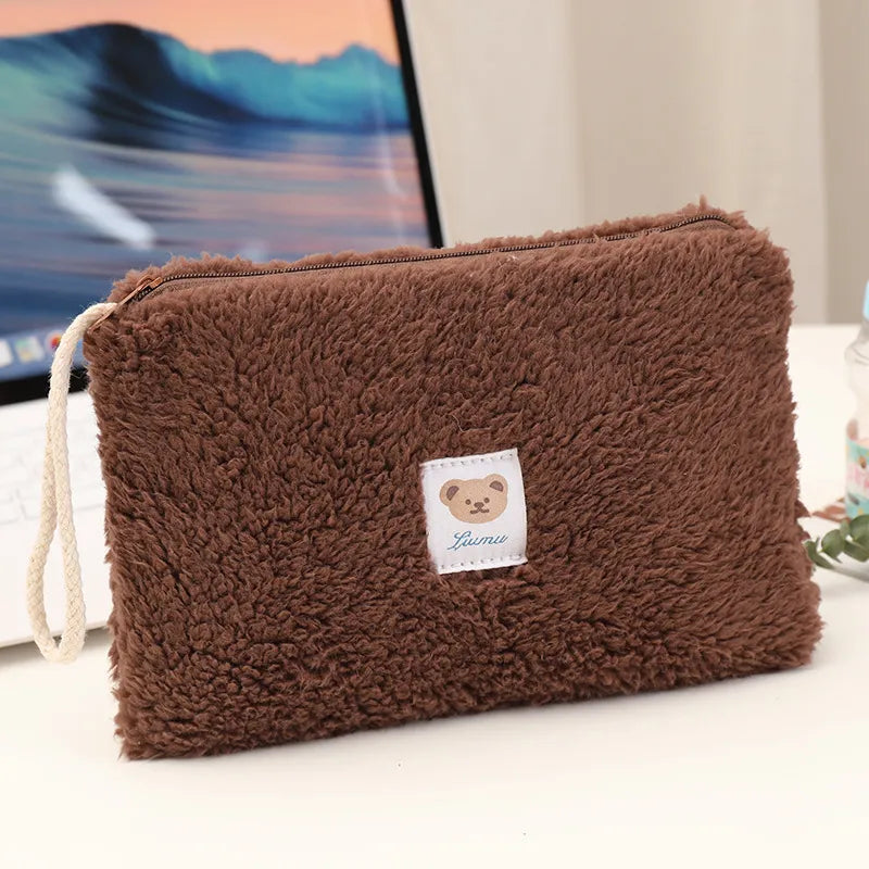 Cute Plush Travel Cosmetic Bag