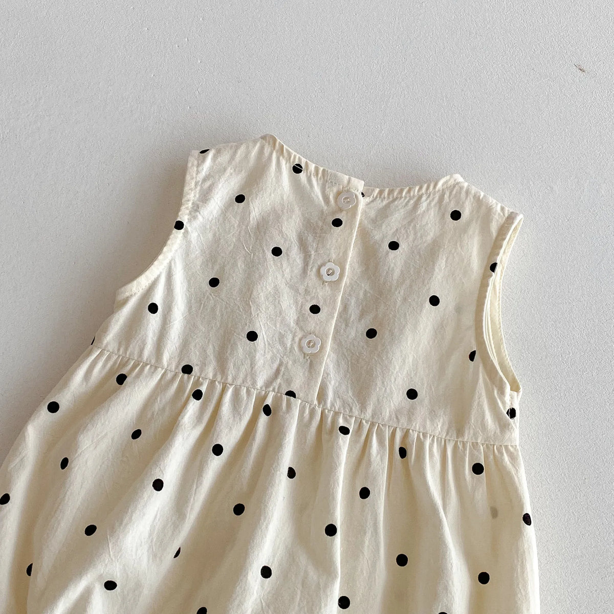 Polka Dot Ribbon Romper