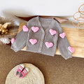 3D Sweet heart Cardigan Sweater