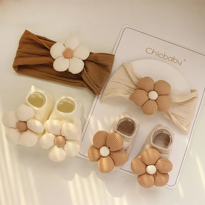 Baby Flower Headband & Socks