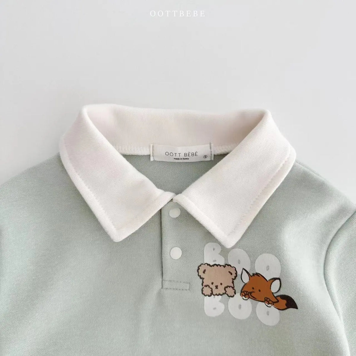 Long Sleeve Turn-Down Collar Bodysuit