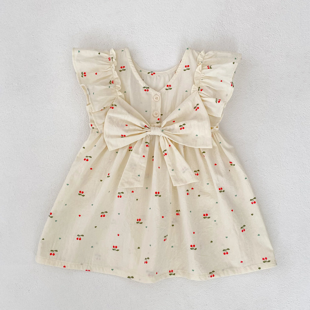 Sister Cherry Print Outfit