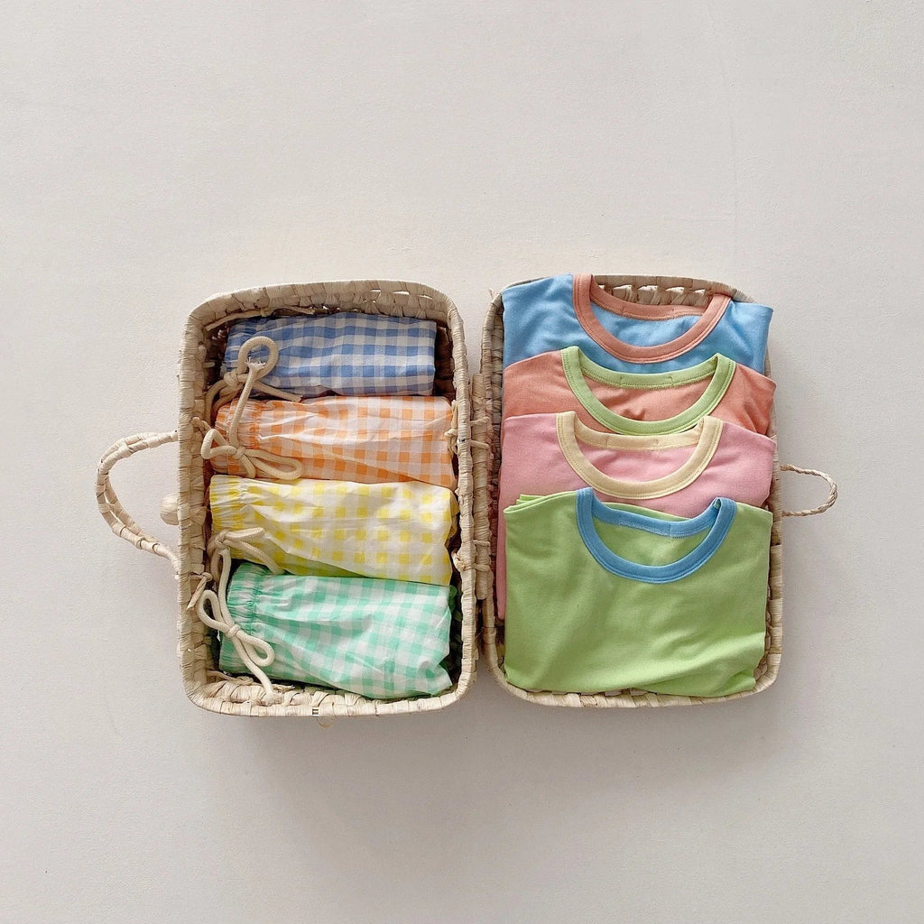 Checkered Playtime Shorts Set