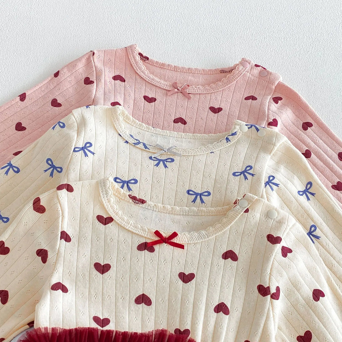 Heart Print Tutu Bodysuit