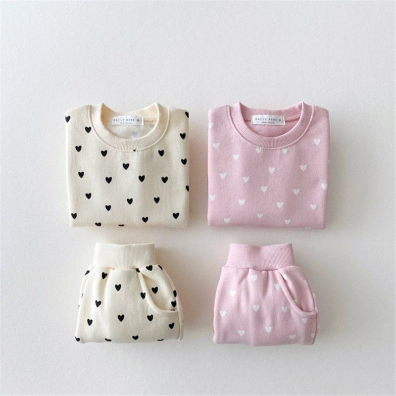 Hearts Print Jogger Set