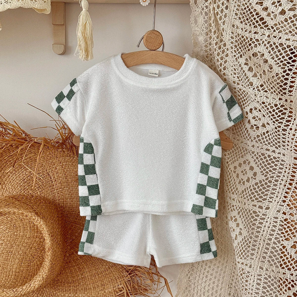 Garden Checkered Shorts Set