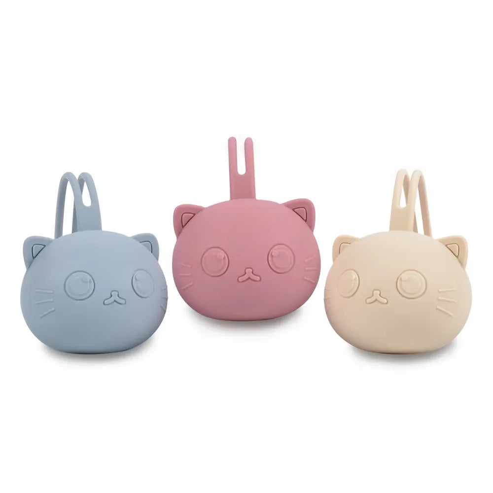 Silicone Cute Cat Shape Pacifier Holder