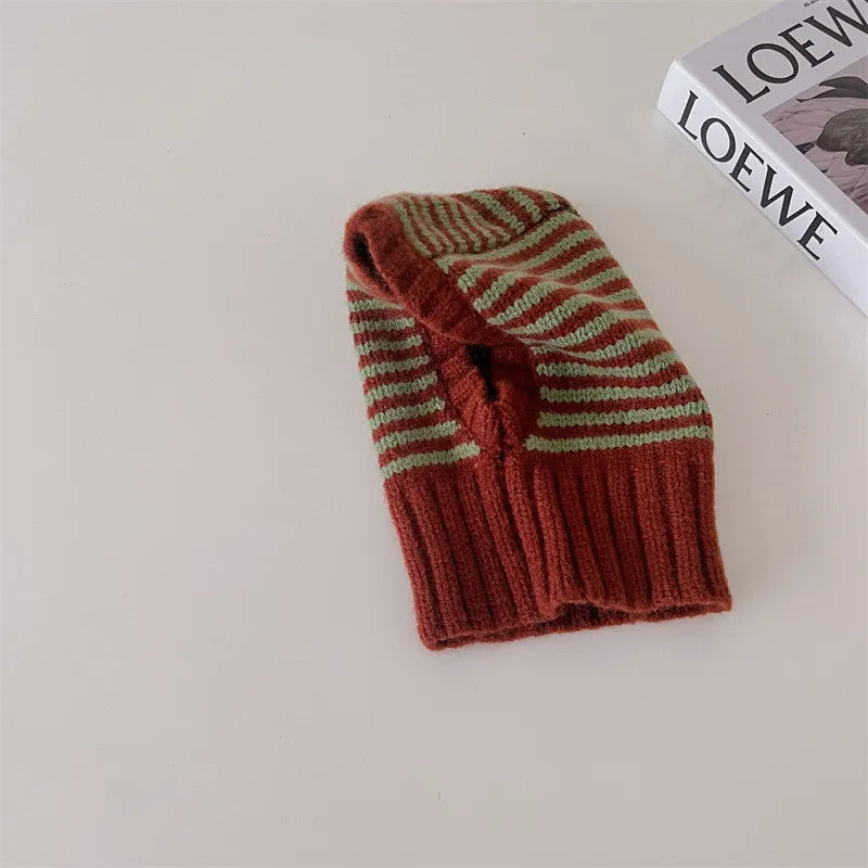 Striped Knit Ski Hat