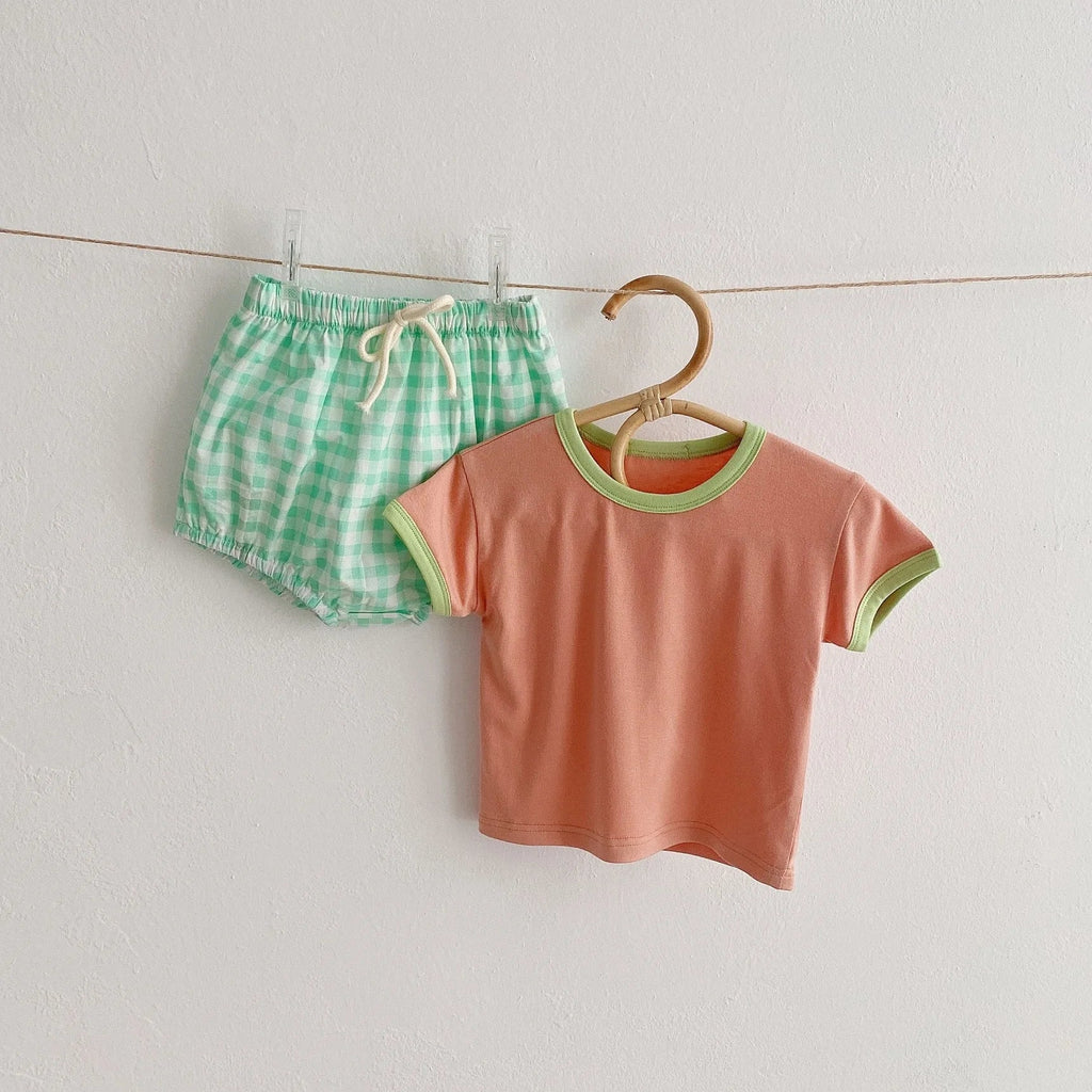 Checkered Playtime Shorts Set