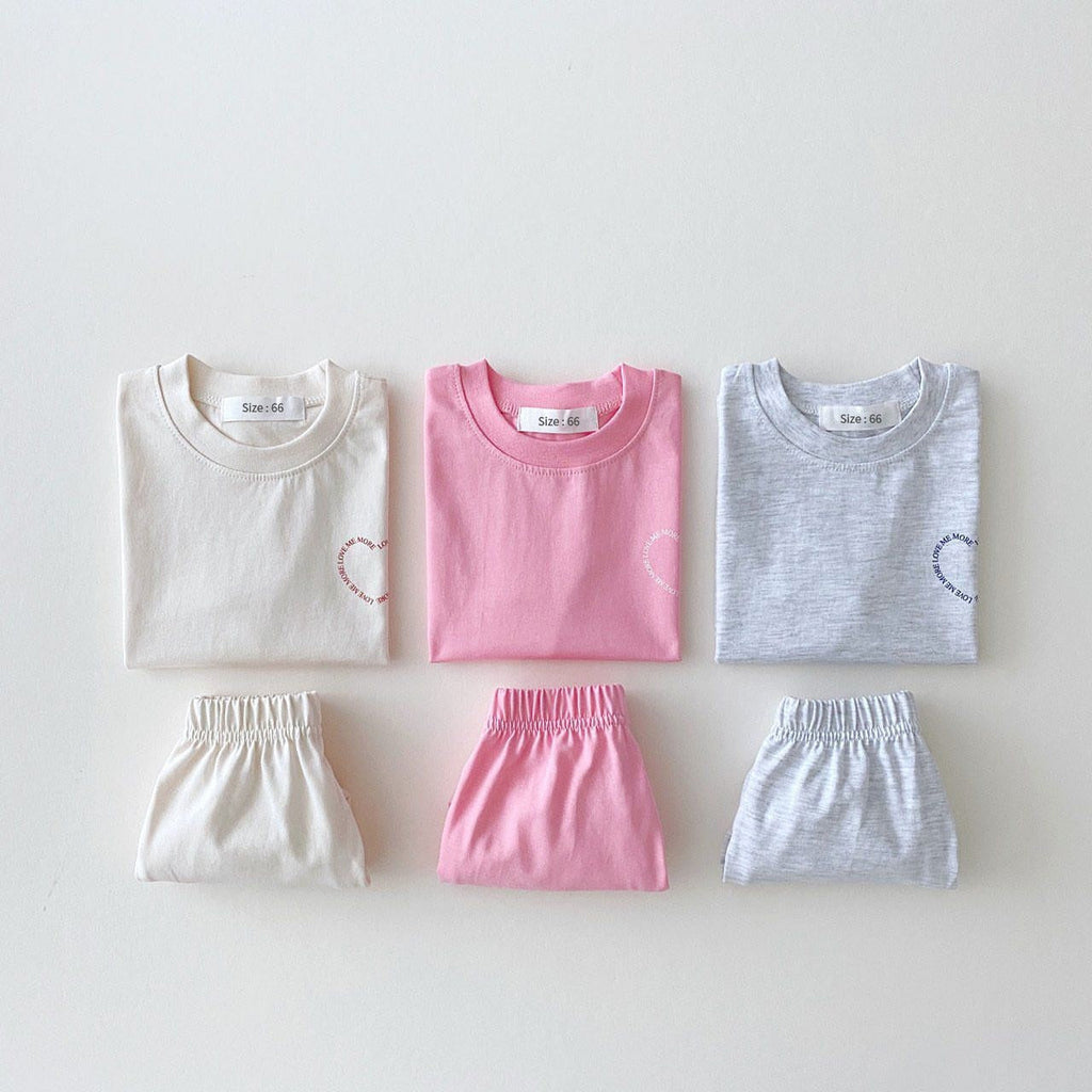 Love Me More Shorts Set