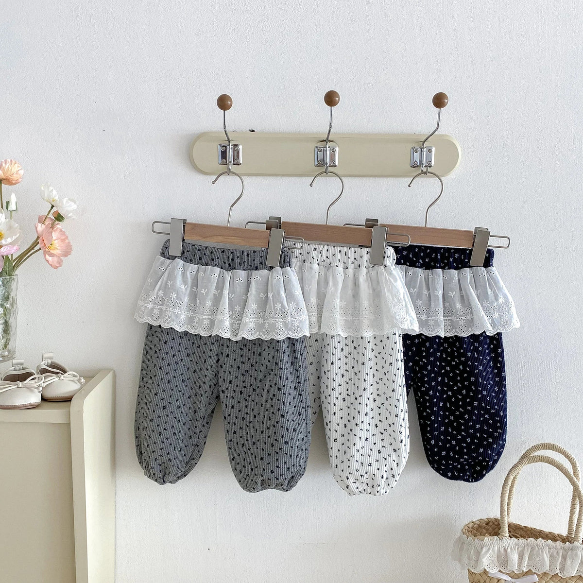 Lace Ruffle Lounge Pants