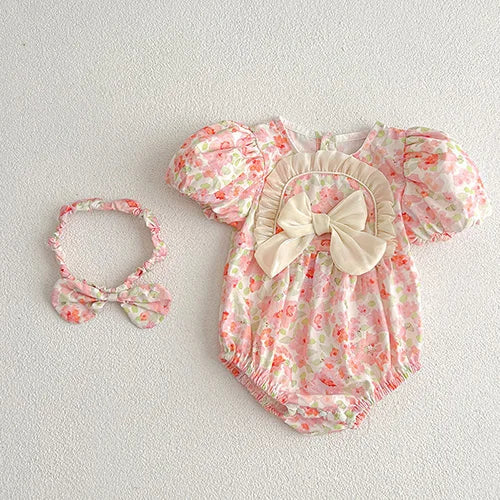 Sorbet Ruffle Floral Romper