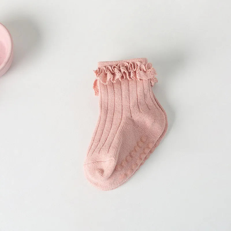 Non Slip Frill Socks