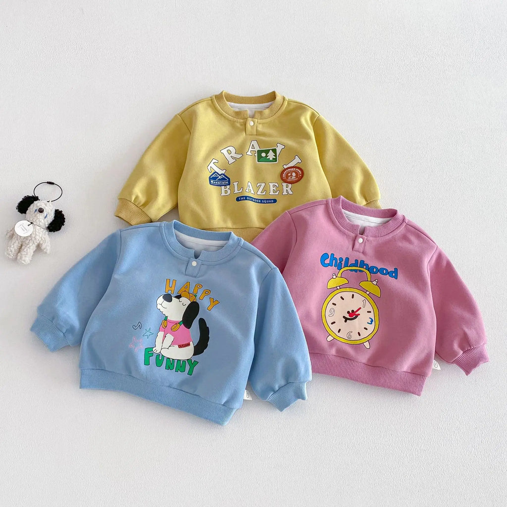 Cartoon Printed Jogger Set