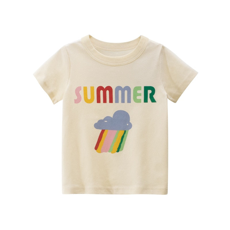 Summer Graffiti Print T-shirt