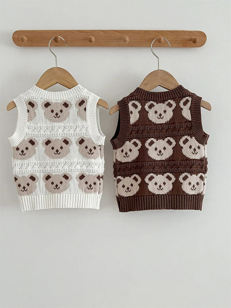 Teddy Bear Knitted Vest