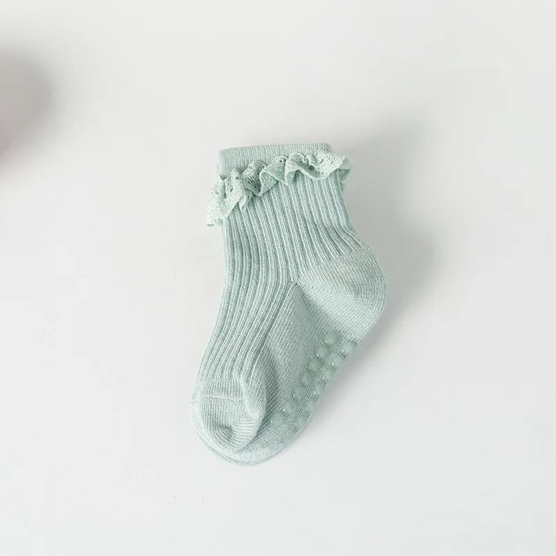 Non Slip Frill Socks