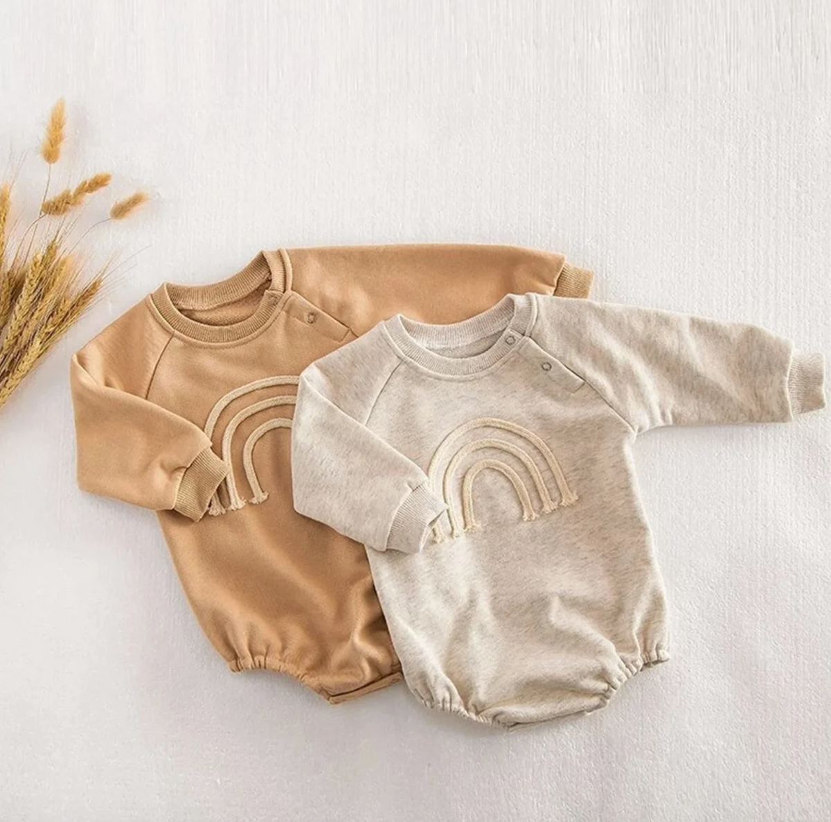Rainbow Embroidered Sweater Bodysuit