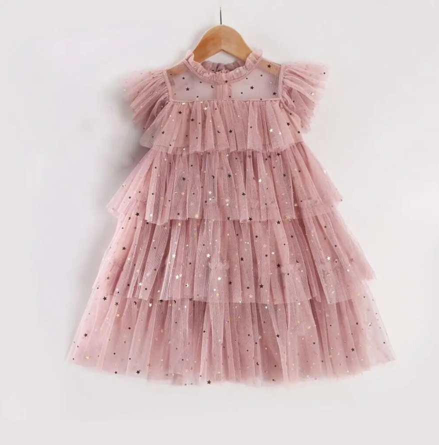 Elegant Lace Sequins Tulle Party Dress