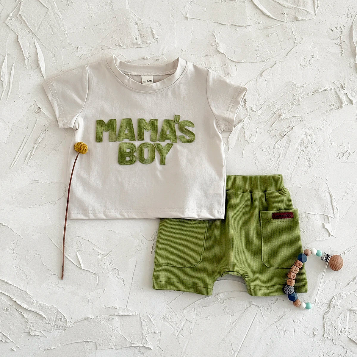 MAMA'S BOY Shorts Set