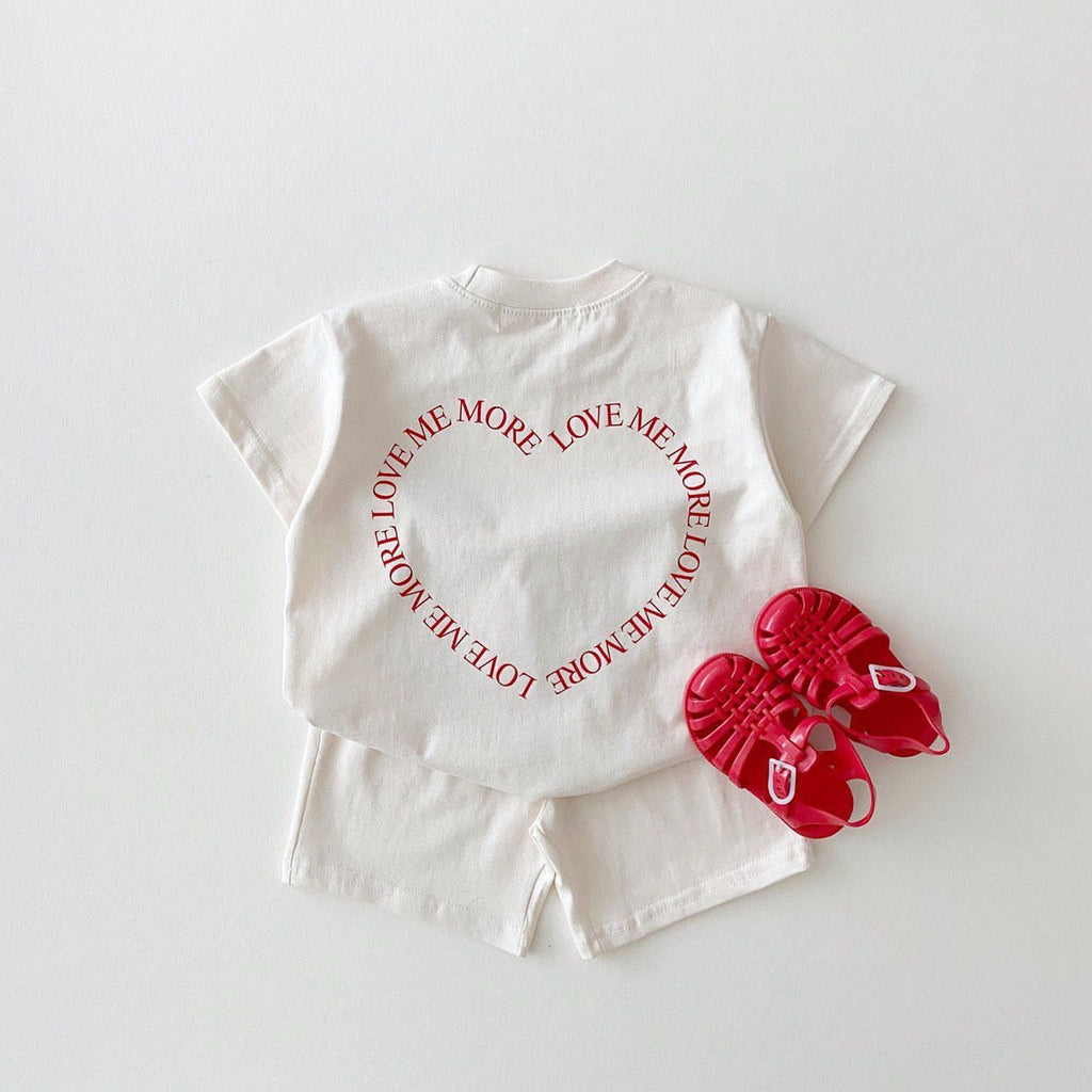 Love Me More Shorts Set