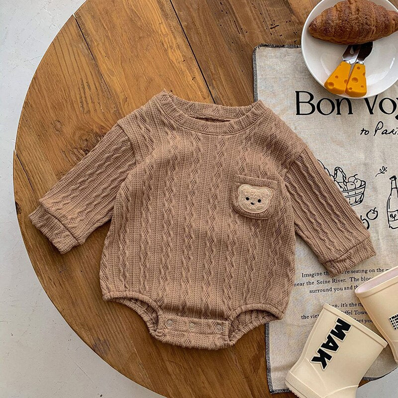 Long Sleeve Boys One Piece Bodysuit