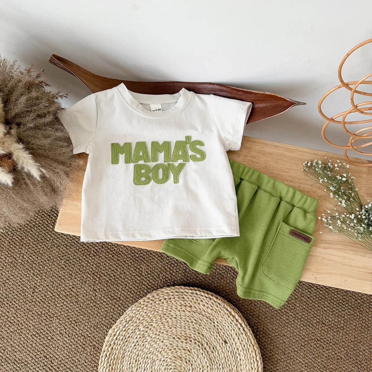 MAMA'S BOY Shorts Set