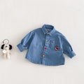 Embroidered Button Up Denim Shirt