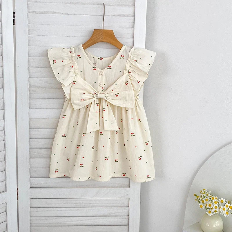 Sister Cherry Print Outfit